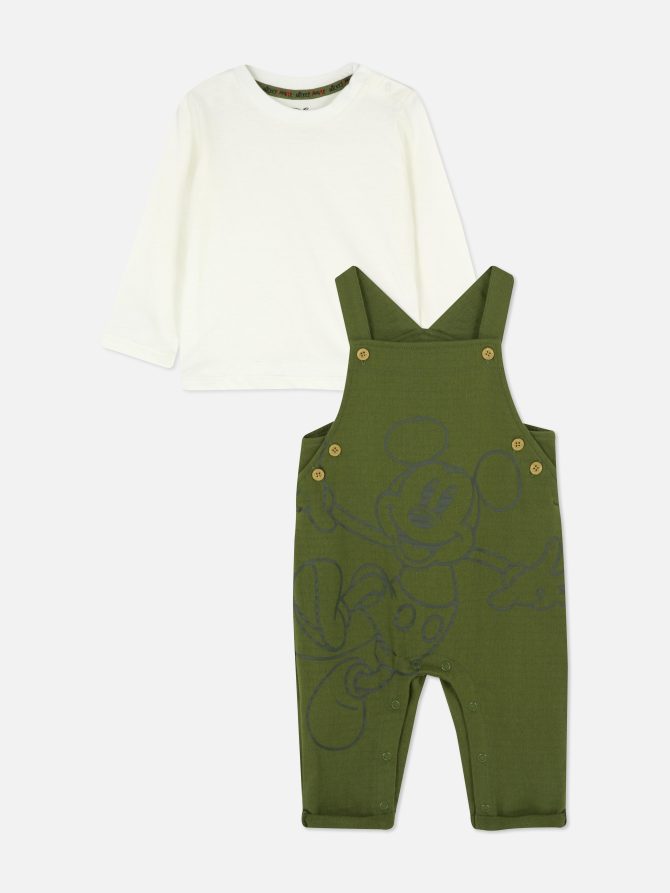 Disney’s Mickey Mouse T-shirt & Overalls Set