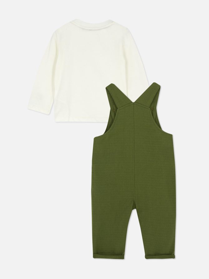 Disney’s Mickey Mouse T-shirt & Overalls Set - Image 2