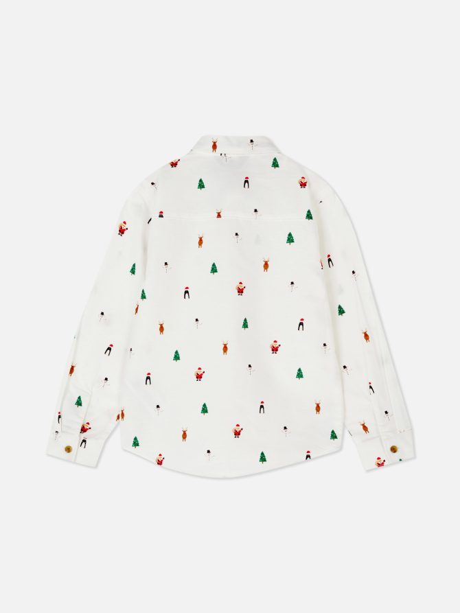 Christmas Bow Tie Oxford Shirt - Image 2