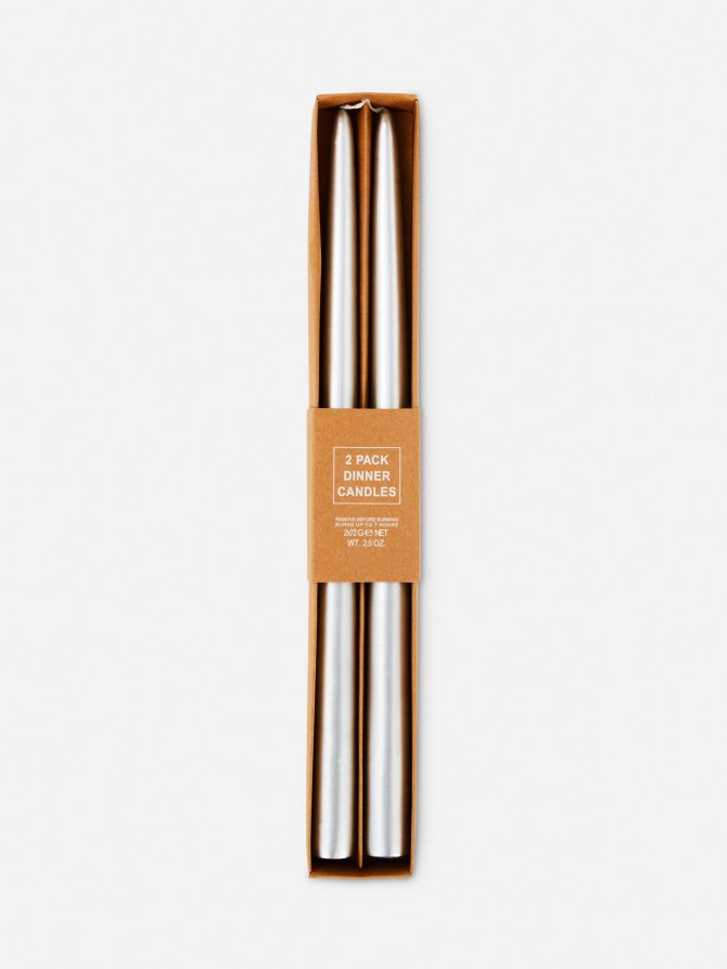 2-Pack Large Tapered Dinner Candles - Image 3