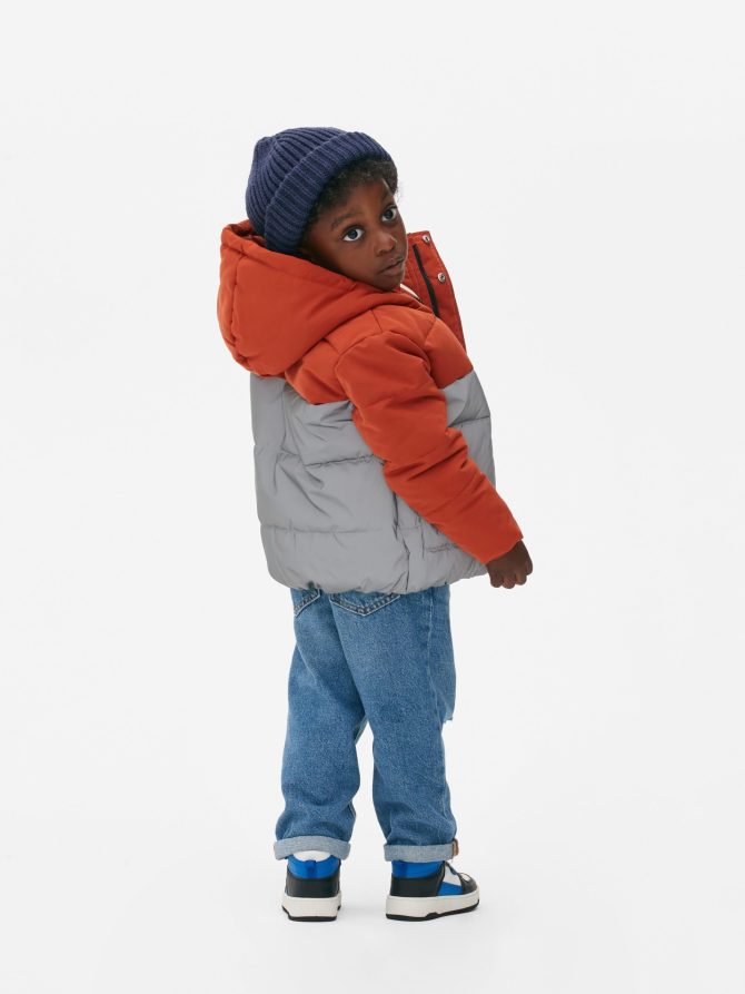 Color Block Puffer Jacket - Image 2