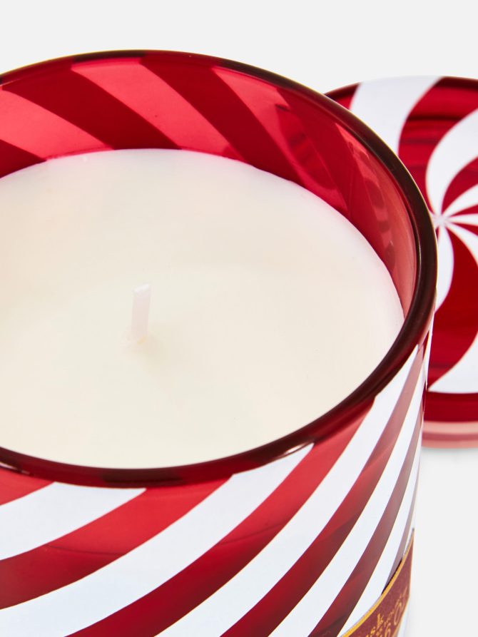 Christmas Scented Candle In Candy Cane Jar - Image 2