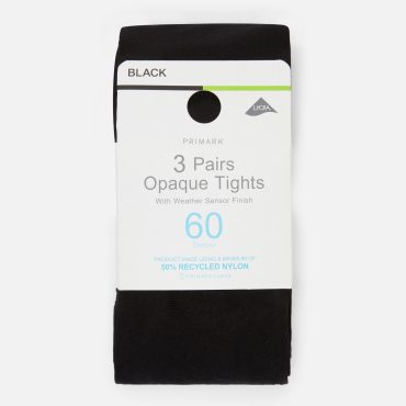 3-Pack of 60 Denier Opaque Tights