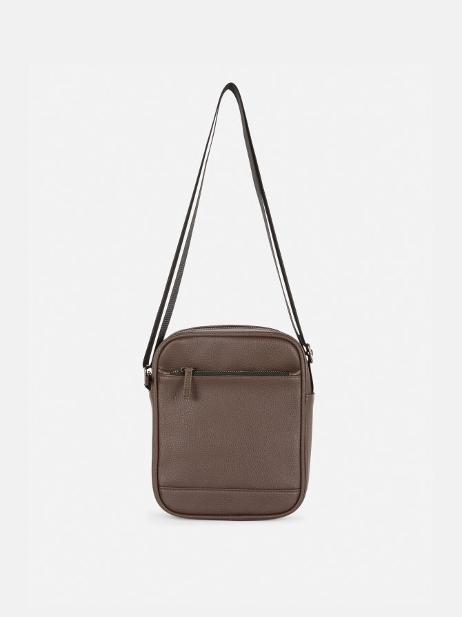 Faux Leather Crossbody Bag