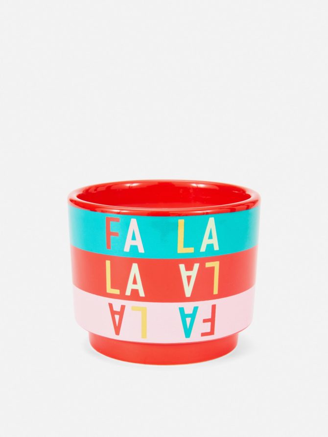 FA LA LA Christmas Candle