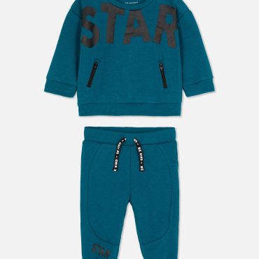 Star Print Sweatshirt and Joggers Set