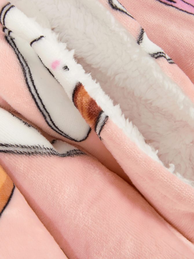 Women’s Breakfast Print Fleece Oversized sweatshirt - Image 2