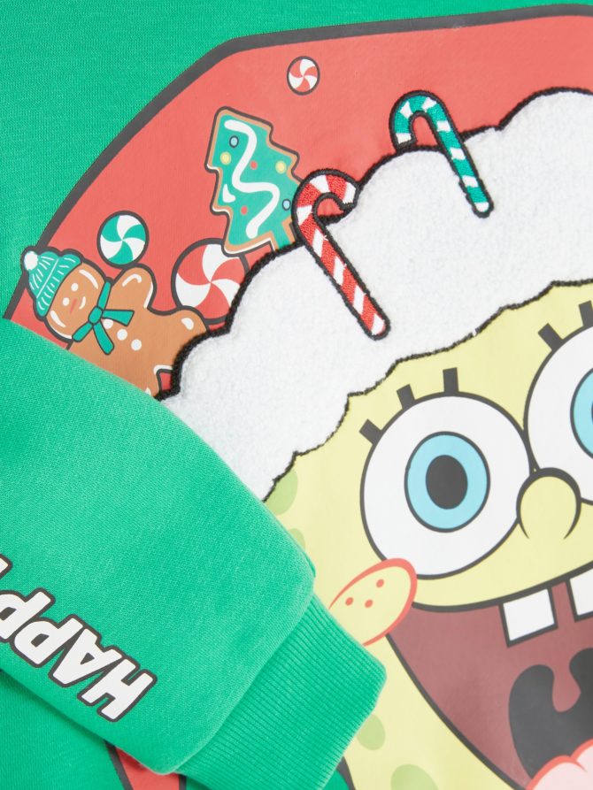 Kids' SpongeBob SquarePants Christmas Sweatshirt - Image 5