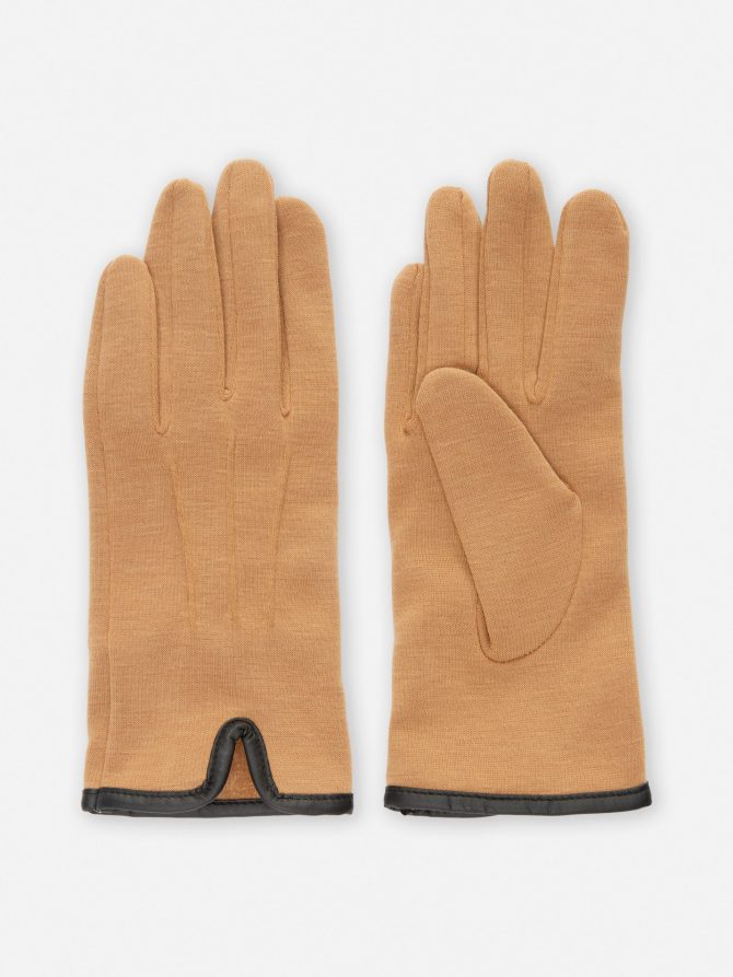 Trim Detail Ponte Gloves