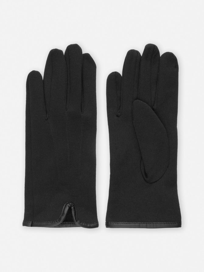Trim Detail Ponte Gloves