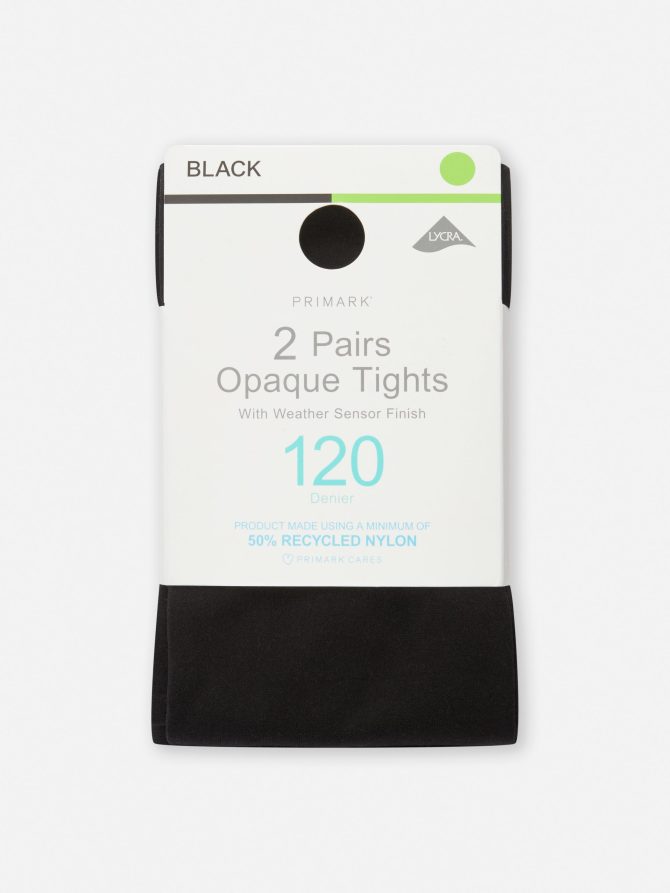 2-Pack 120 Denier Opaque Tights