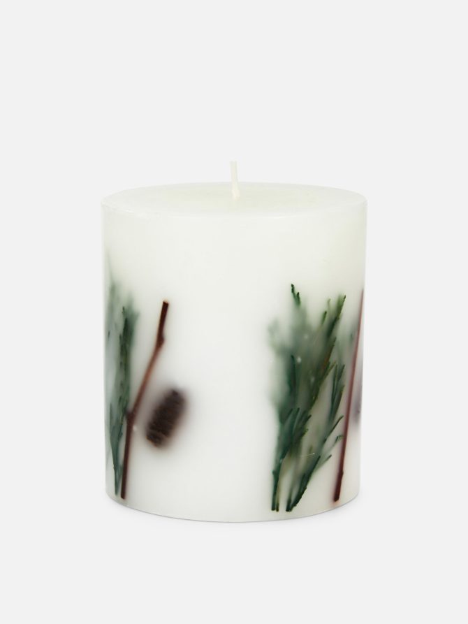 Winter Forest Pillar Candle