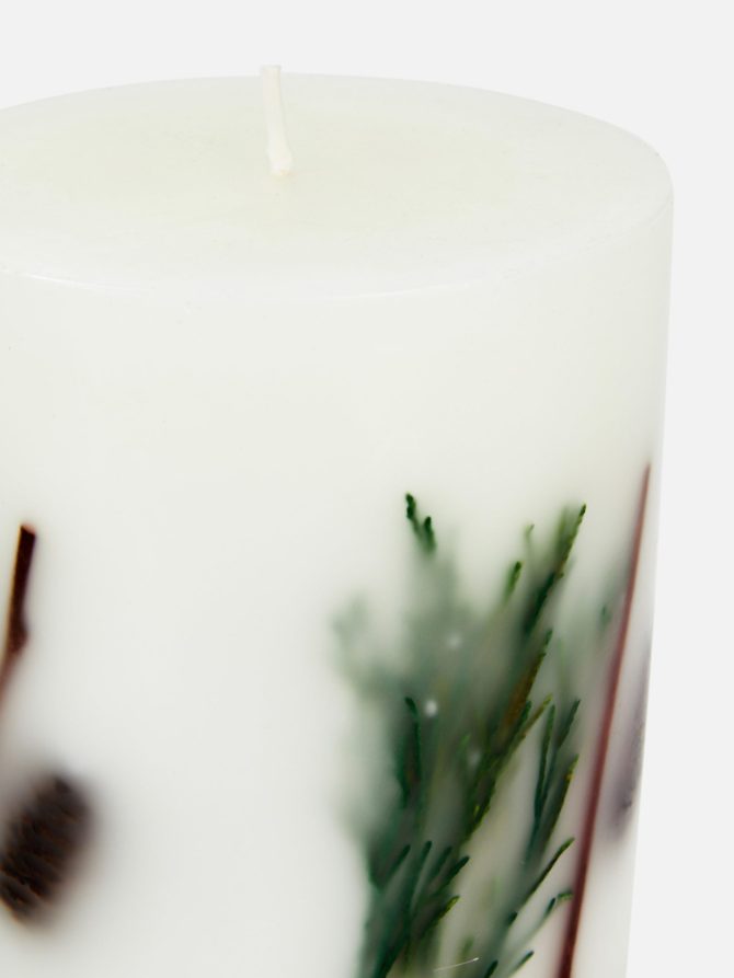 Winter Forest Pillar Candle - Image 2