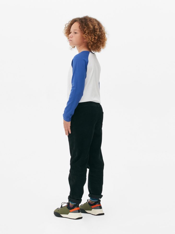 Corduroy Drawstring Trousers - Image 2