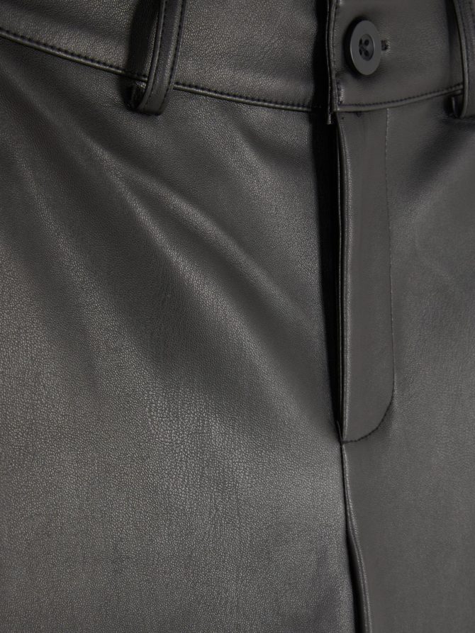 Faux Leather Wide Leg Pants - Image 5
