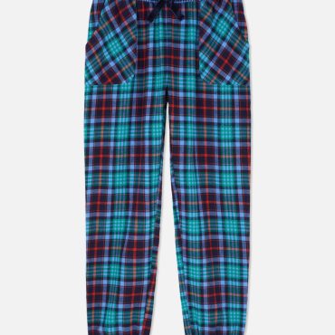 Checked Flannel Pajama Bottoms