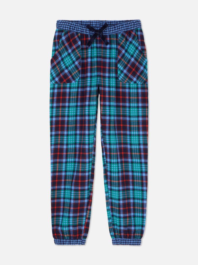 Checked Flannel Pajama Bottoms