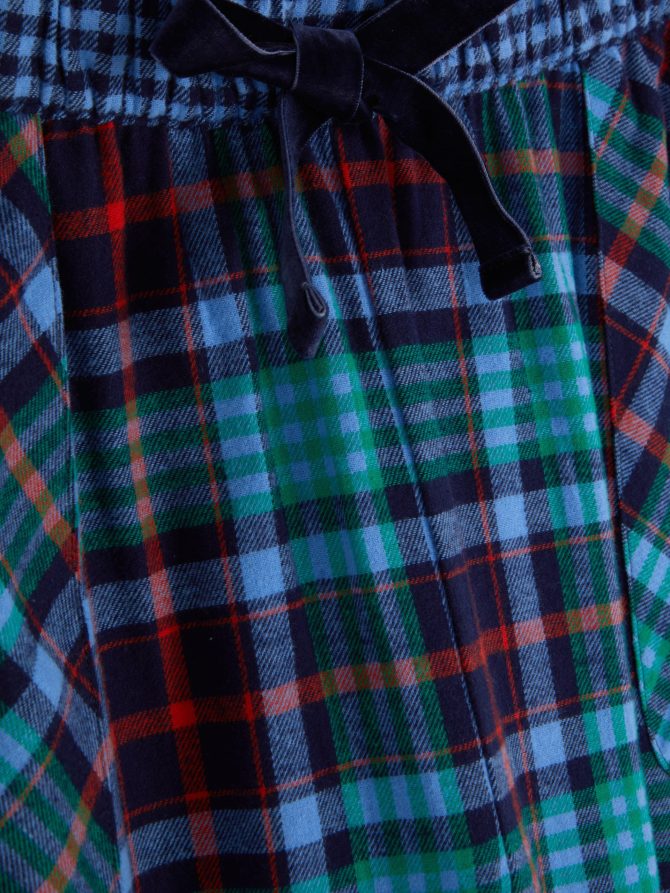 Checked Flannel Pajama Bottoms - Image 2