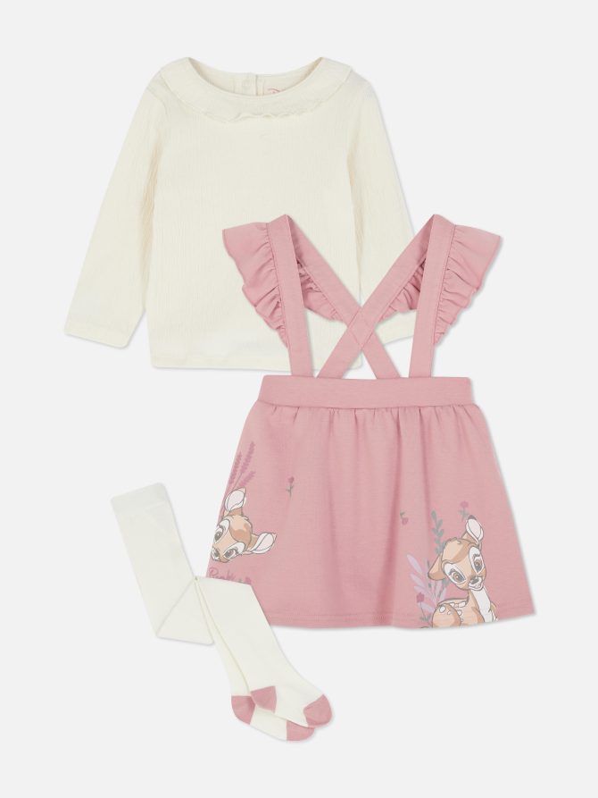 Disney's Bambi Ruffled Overall Set