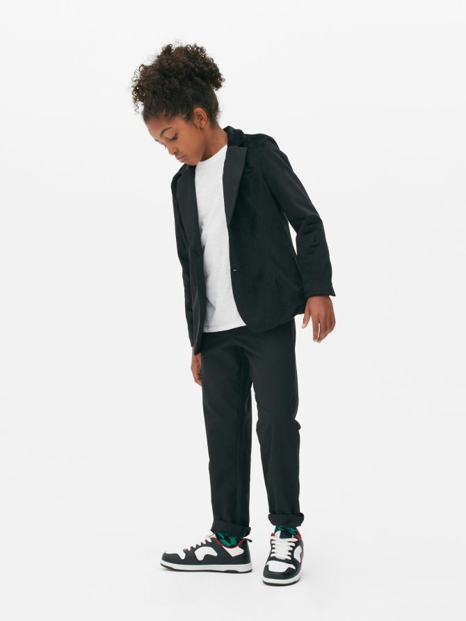 Velvet Blazer and Pants Set