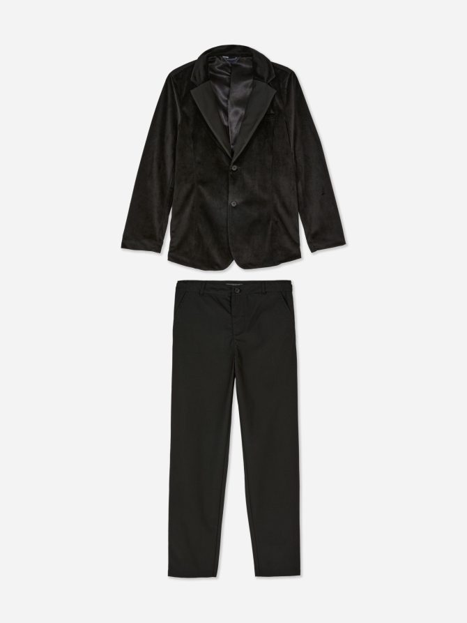 Velvet Blazer and Pants Set - Image 3