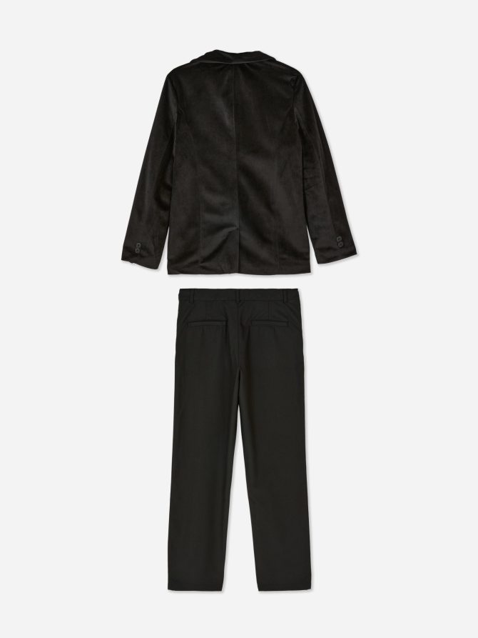 Velvet Blazer and Pants Set - Image 4