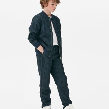 Check Bomber Jacket