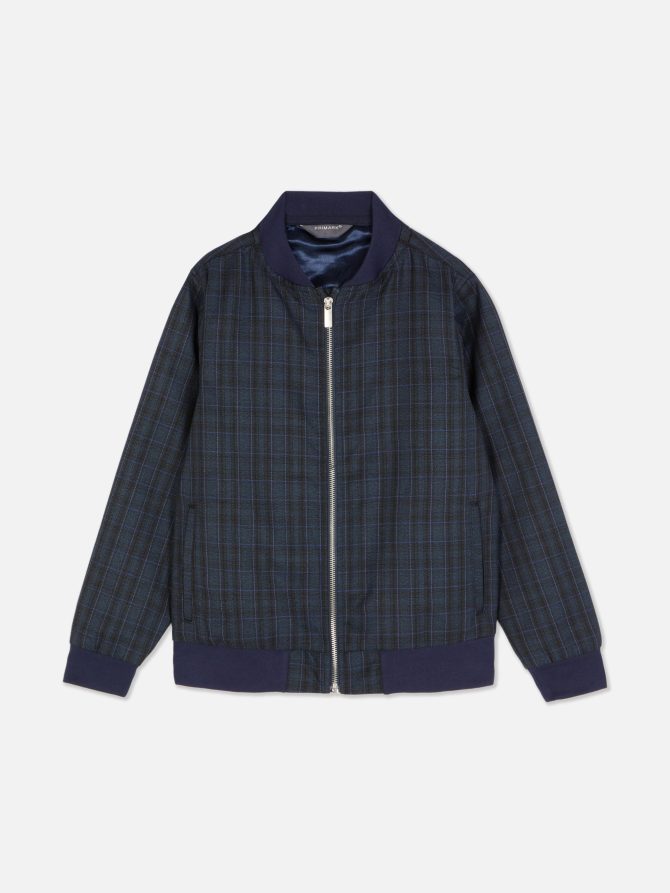 Check Bomber Jacket - Image 3