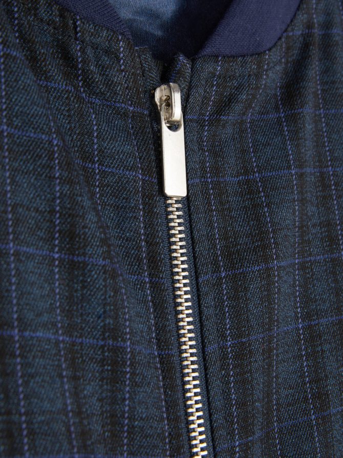 Check Bomber Jacket - Image 5