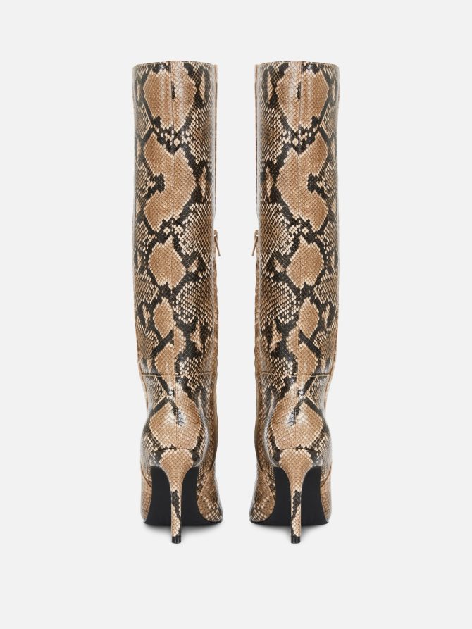 Rita Ora Snake Print Knee-High Boots - Image 3