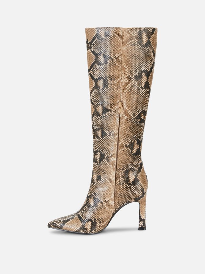 Rita Ora Snake Print Knee-High Boots - Image 4