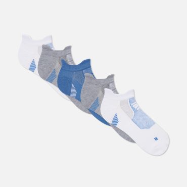5-Pack Multi Print Sneaker Liner Socks