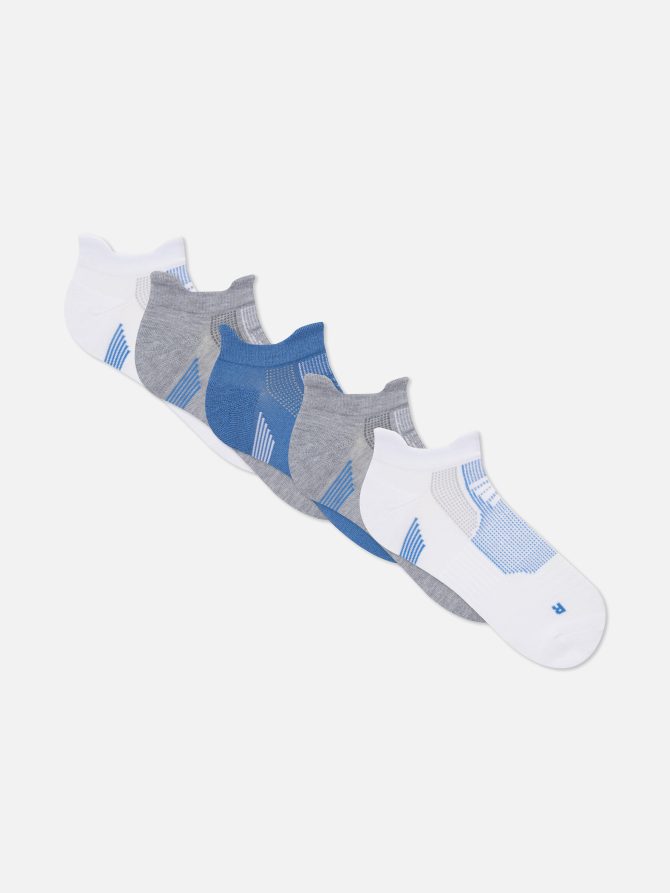 5-Pack Multi Print Sneaker Liner Socks