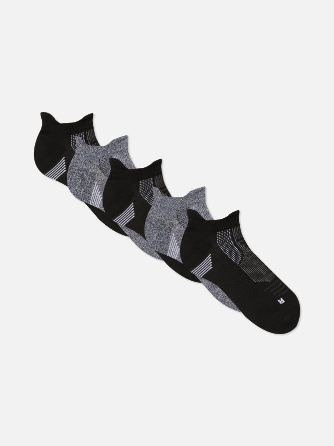 5-Pack Multi Print Sneaker Liner Socks