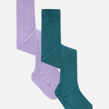 2-Pack Ribbed Tights