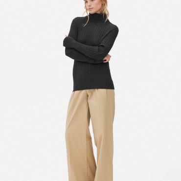 Viscose Rich Turtleneck Top