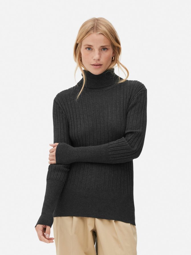 Viscose Rich Turtleneck Top - Image 2