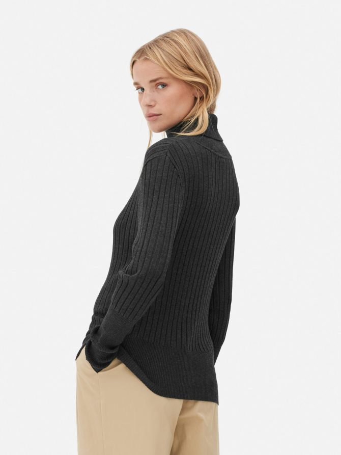 Viscose Rich Turtleneck Top - Image 4