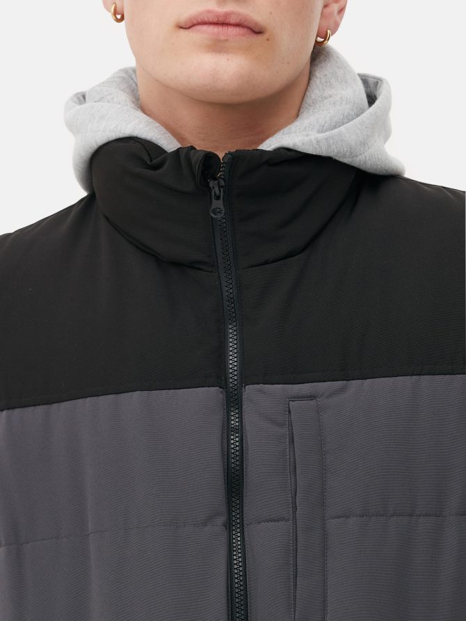 Color Block Padded Vest - Image 3