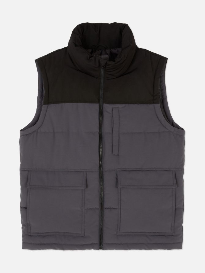 Color Block Padded Vest - Image 5