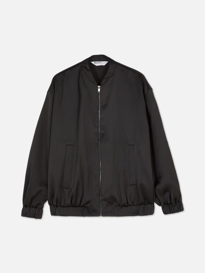 Rita Ora Satin Bomber Jacket - Image 5