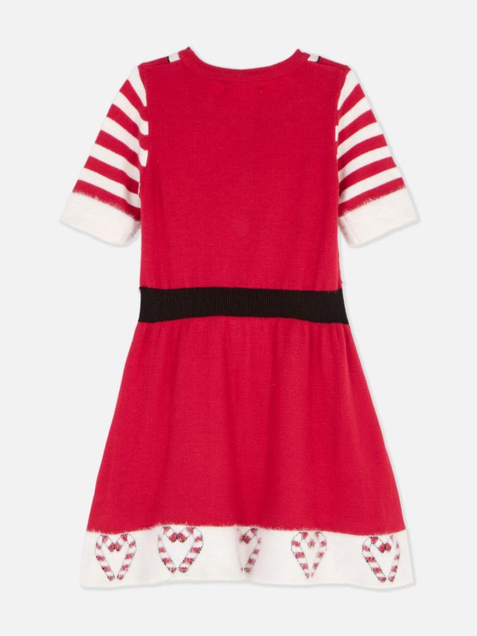 Christmas Mrs. Claus Dress and Tights Set - Image 4