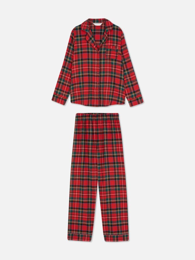 Women's Plaid Flannel Pajama Set