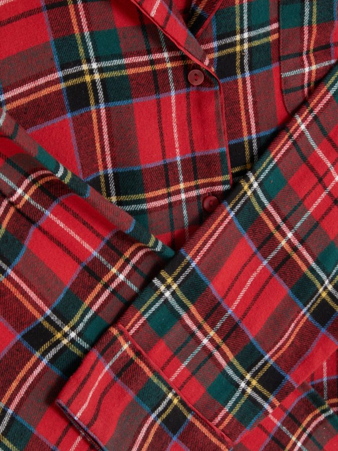 Women's Plaid Flannel Pajama Set - Image 2