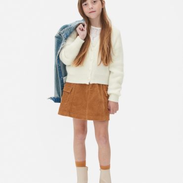 Faux Pearl Button Cardigan