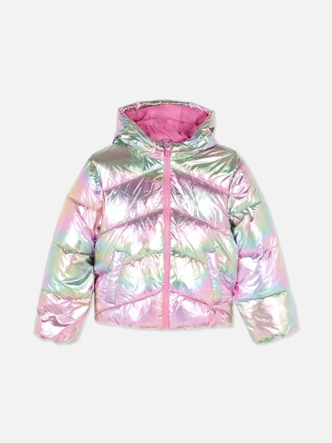 Ombré Metallic Puffer Jacket - Image 3