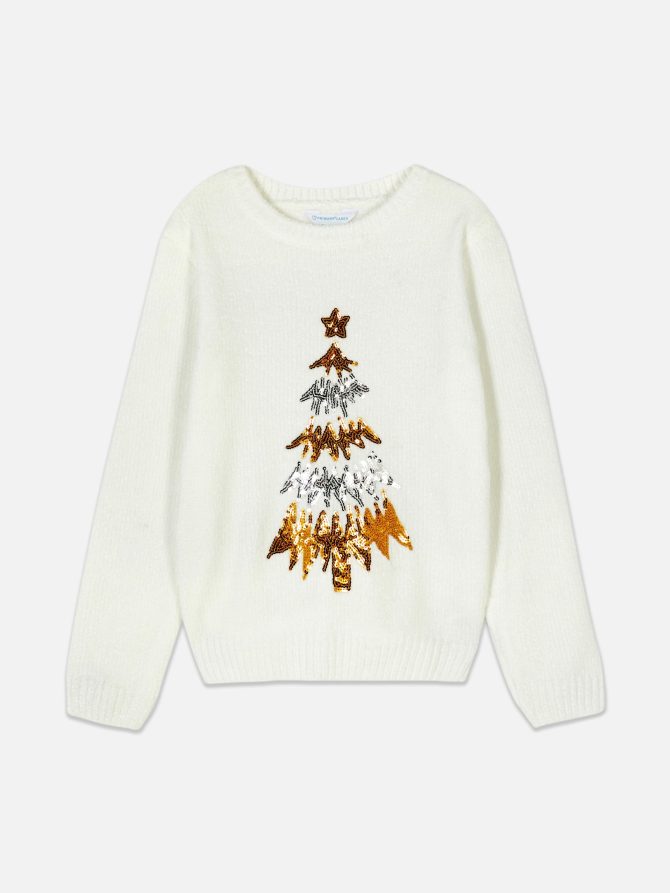 Kids’ Sequin Chenille Holiday Sweater