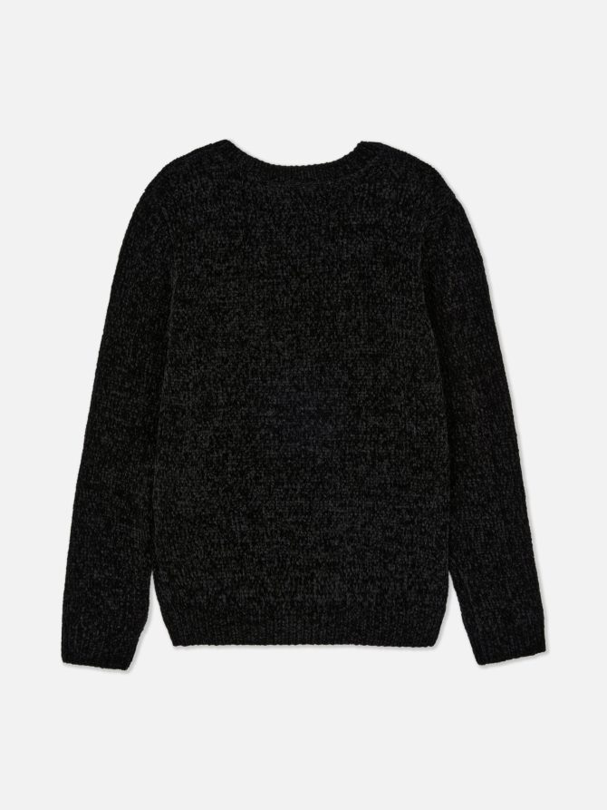 Kids’ Sequin Chenille Holiday Sweater - Image 4