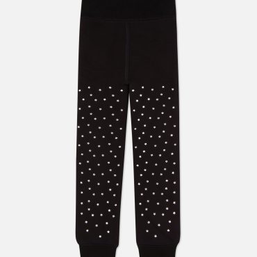 Star Print Plush Lined Leggings
