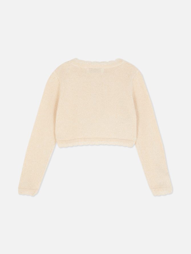 Sparkle Cropped Cardigan - Image 4